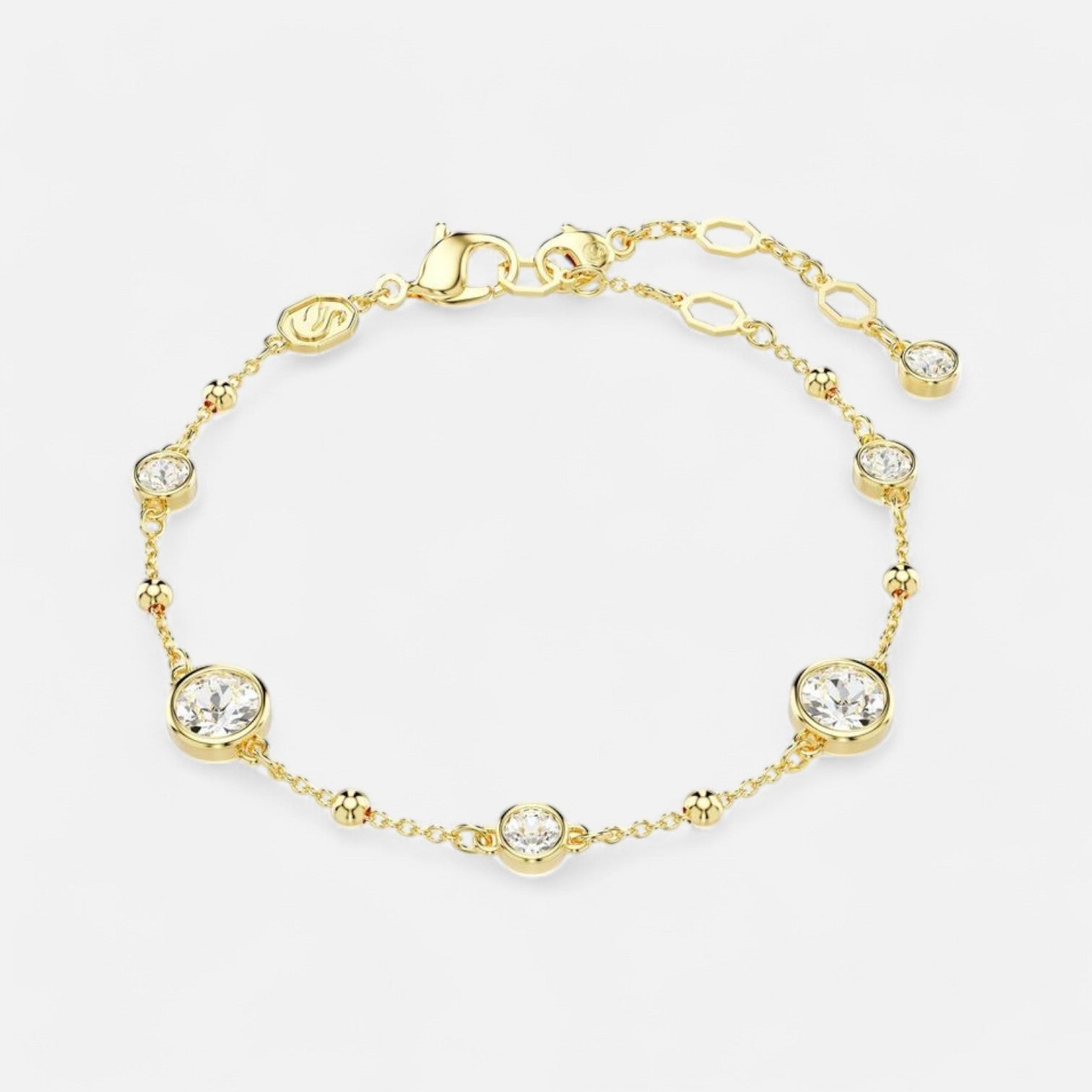 Enqlo | Women's Imber Yellow Metal Crystal Bracelet