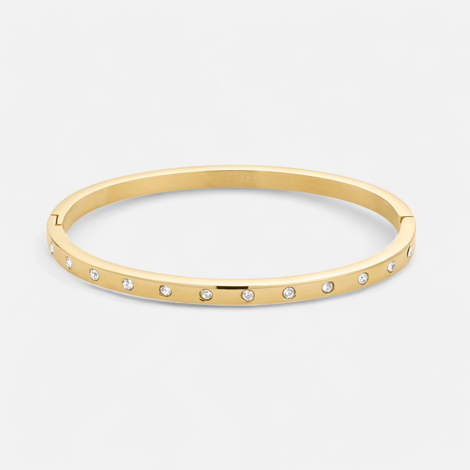 Enqlo | Women's Golden Eternity Bangle Bracelet