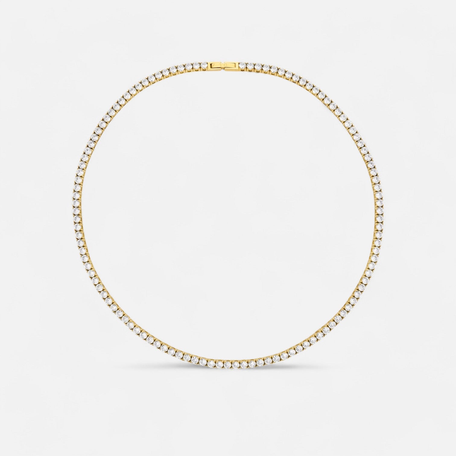 Enqlo | Women's Golden Luxe Tennis Necklace