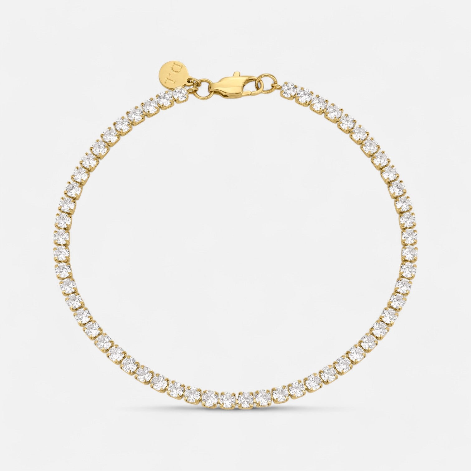 Enqlo | Women's Golden Tennis Bracelet